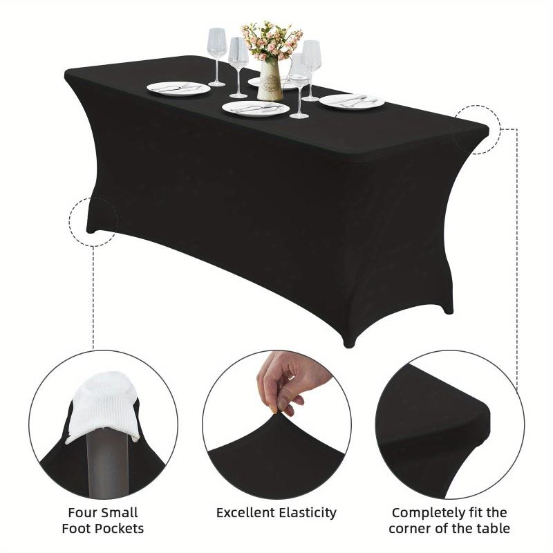 Stretchy PVC Tablecloth for Parties and Banquets
