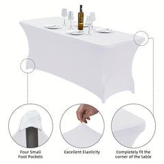 Stretchy PVC Tablecloth for Parties and Banquets