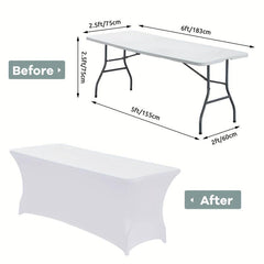 Stretchy PVC Tablecloth for Parties and Banquets