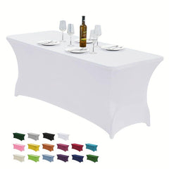 Stretchy PVC Tablecloth for Parties and Banquets