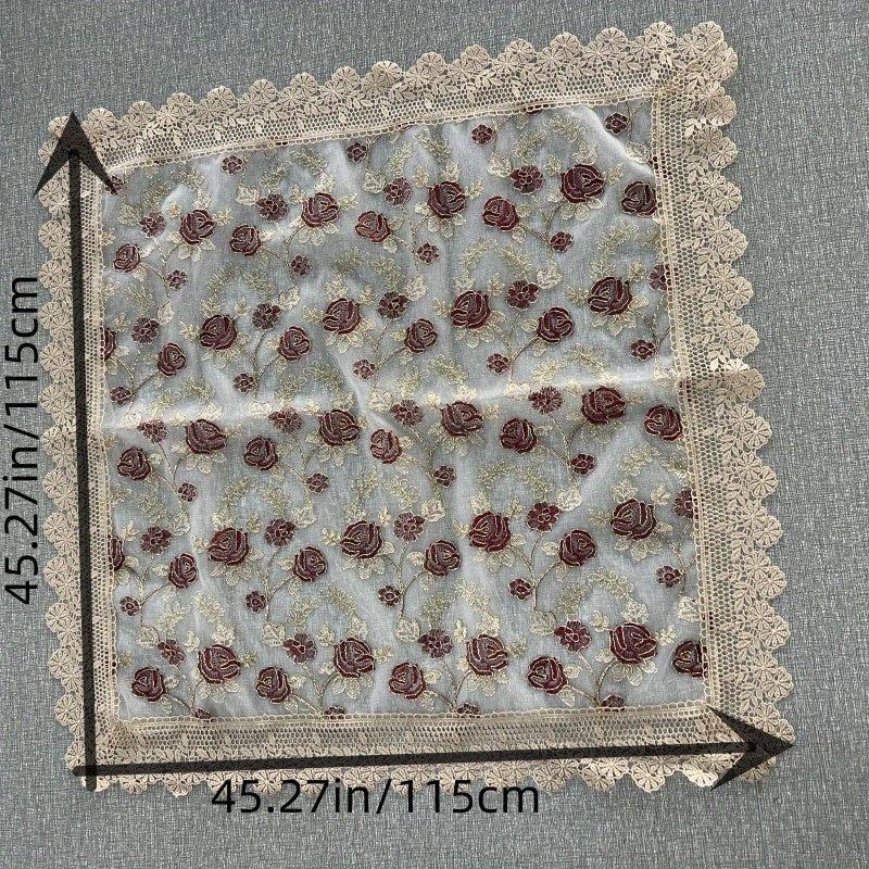 Elegant Lace Embroidery Tablecloth Home Wedding Party Decor