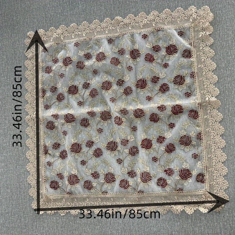 Elegant Lace Embroidery Tablecloth Home Wedding Party Decor