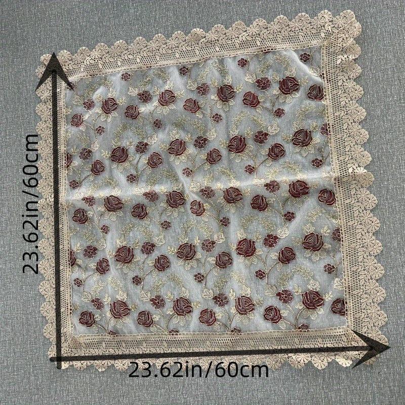 Elegant Lace Embroidery Tablecloth Home Wedding Party Decor