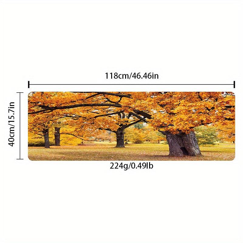 Thanksgiving Kitchen Rugs Autumn Leaves Non Slip Comfort Standing Mats