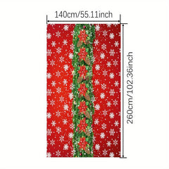 Polyester Table Cloth Merry Christmas Table Cover Christmas Tree Snowflake