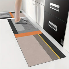 Crystal Velvet Floor Mat Anti-skid Foot Mat Water-absorbing Kitchen Mat