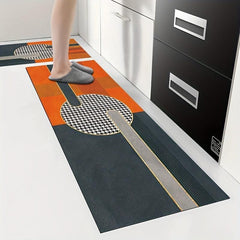 Crystal Velvet Floor Mat Anti-skid Foot Mat Water-absorbing Kitchen Mat