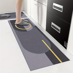 Crystal Velvet Floor Mat Anti-skid Foot Mat Water-absorbing Kitchen Mat