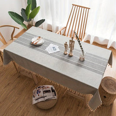 Boho Ethnic Style Tablecloth with Runner, Washable, for Picnics and Camping