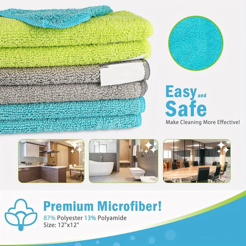 Dish Towels Scouring Pad Square Dish Cloths Cleaning Cloth Antibacterial