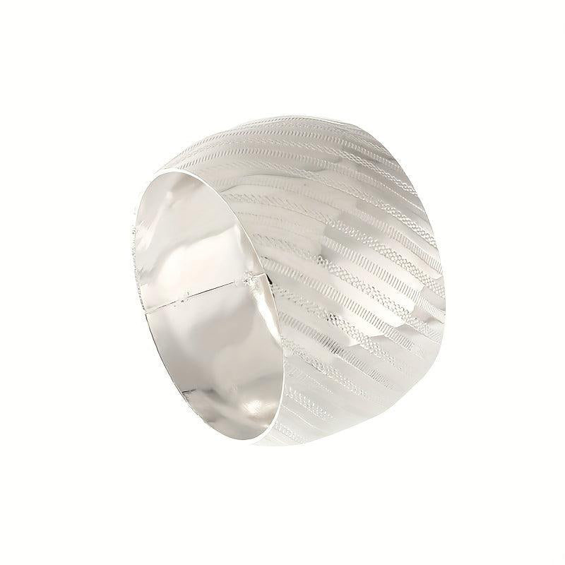 6pcs Round Napkin Rings for Weddings Christmas Thanksgiving