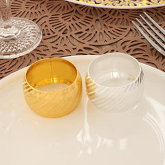 6pcs Round Napkin Rings for Weddings Christmas Thanksgiving