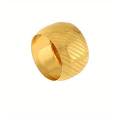 6pcs Round Napkin Rings for Weddings Christmas Thanksgiving