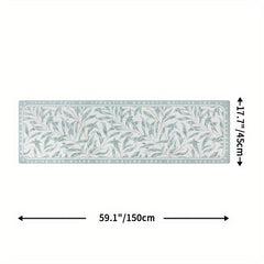 Cushioned Leaf Vine Kitchen Rug Non Slip Anti Fatigue Waterproof