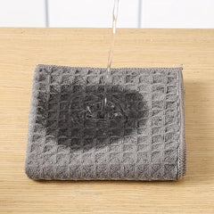 10pcs Soft Microfiber Dish Cloths Absorbent & Reusable Scouring Pads