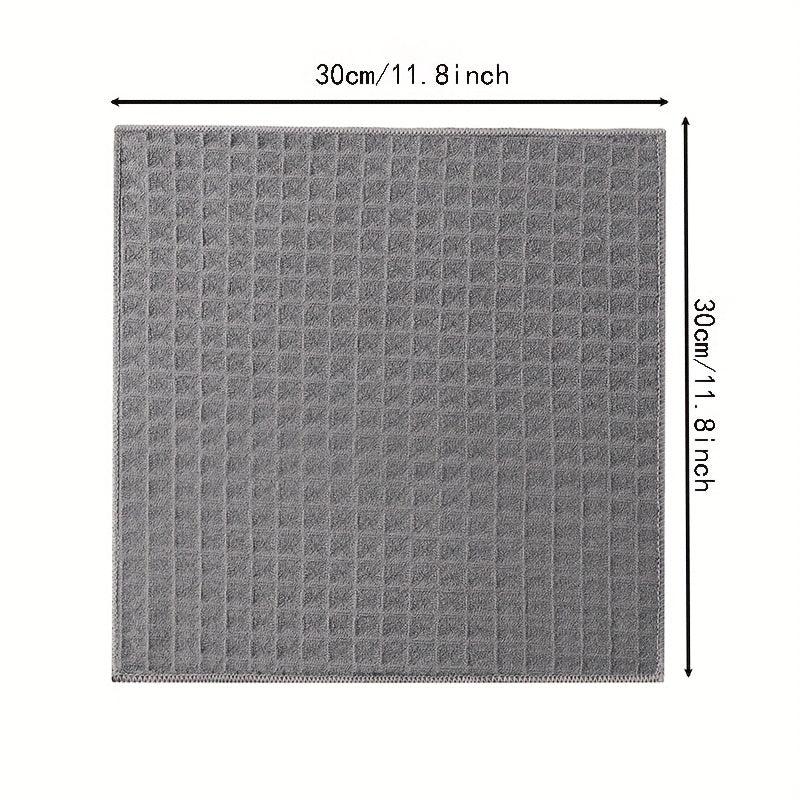 10pcs Soft Microfiber Dish Cloths Absorbent & Reusable Scouring Pads