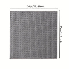 10pcs Soft Microfiber Dish Cloths Absorbent & Reusable Scouring Pads