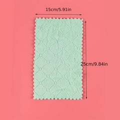 5pcs Microfiber Scouring Pads Antibacterial Dish Cloths Cleaning Brush