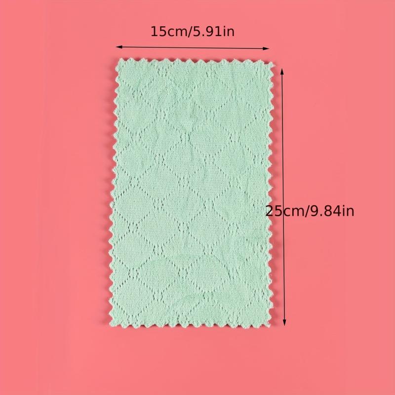 5pcs Microfiber Scouring Pads Antibacterial Dish Cloths Cleaning Brush