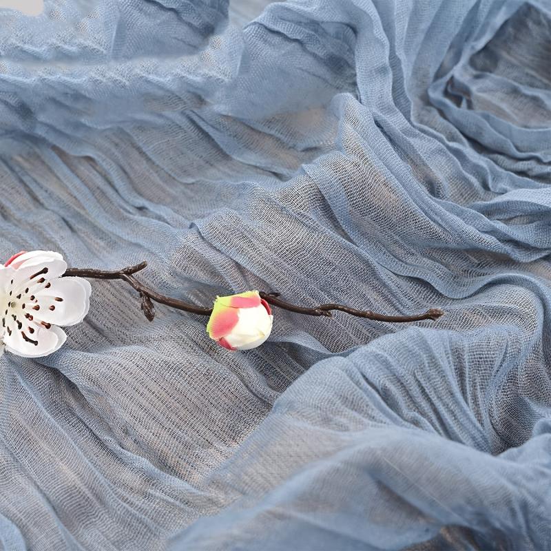 Polyester Table Runner Balinese Pleated Solid Table Cover