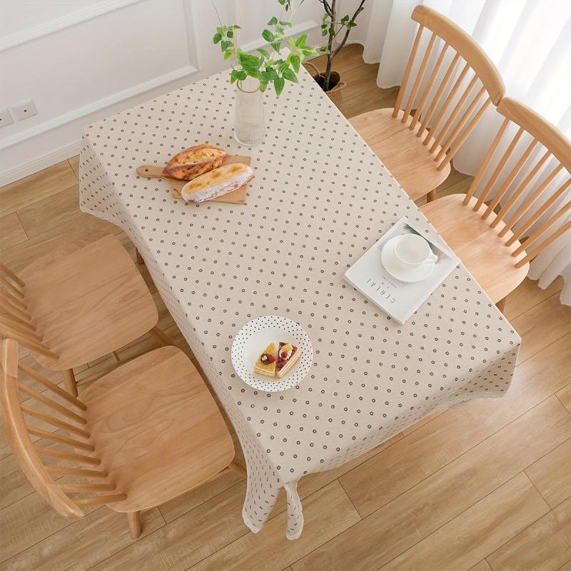 Small Fresh Style Daisy Printed Table Cloth Household Cover Towel
