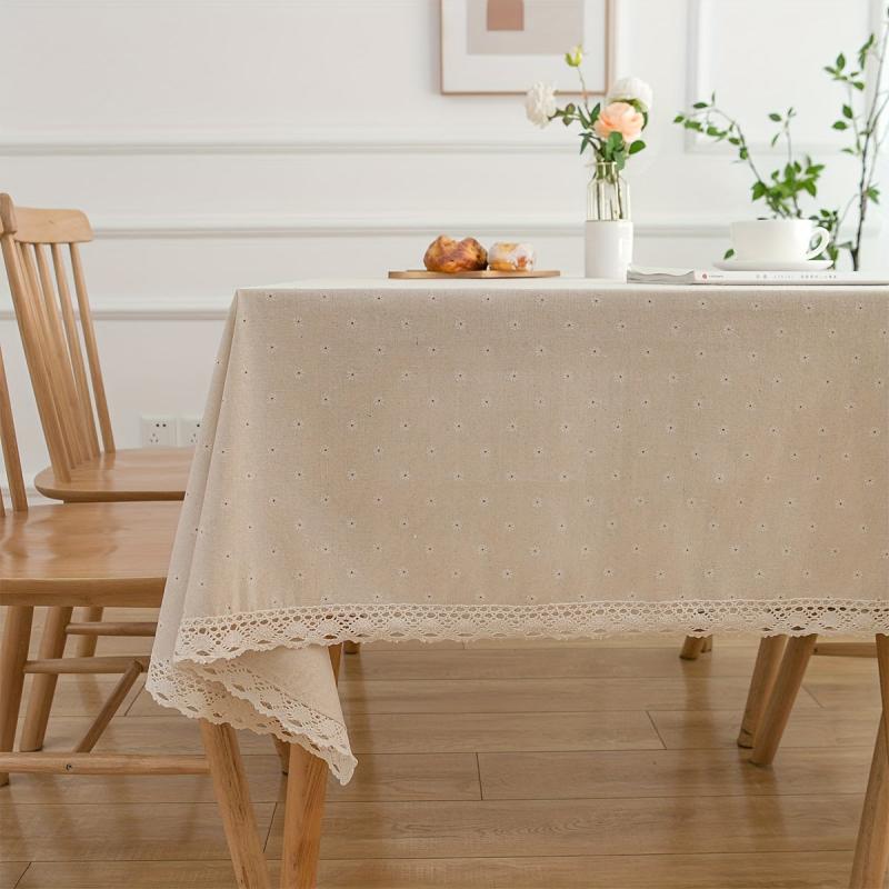 Small Fresh Style Daisy Printed Table Cloth Household Cover Towel