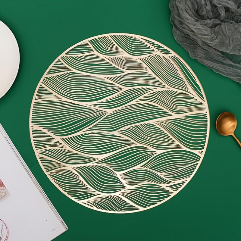 Anti Scalding PVC Bronzing Table Mat Heat Insulating