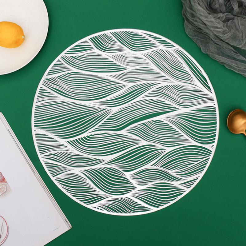 Anti Scalding PVC Bronzing Table Mat Heat Insulating