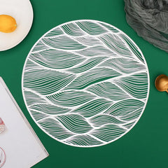Anti Scalding PVC Bronzing Table Mat Heat Insulating