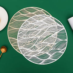 Anti Scalding PVC Bronzing Table Mat Heat Insulating