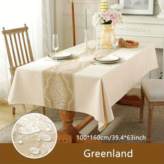 Polyester Tablecloth Nordic Style Rectangular Waterproof Stain Resistant