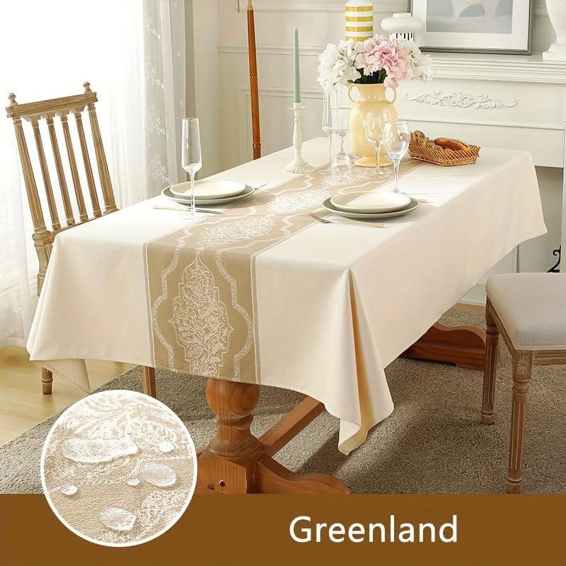 Polyester Tablecloth Nordic Style Rectangular Waterproof Stain Resistant