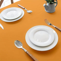 2pcs Disposable Plastic Tablecloth For Party, 137x274 Rectangle Table Cloth