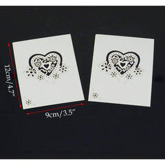 50pcs Heart Shaped Wedding Table Cards Number Place Card