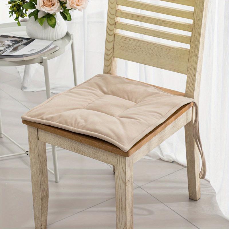 Solid Seat Cushion Modern Style Fabric Padded Strap Student Seat Pad