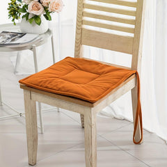 Solid Seat Cushion Modern Style Fabric Padded Strap Student Seat Pad