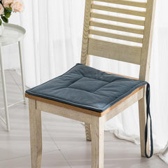 Solid Seat Cushion Modern Style Fabric Padded Strap Student Seat Pad