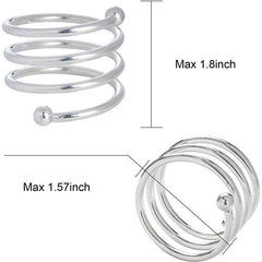 Spring Double Bead Napkin Buckle Metal Napkin Ring Hotel Table