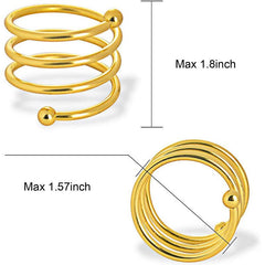 Spring Double Bead Napkin Buckle Metal Napkin Ring Hotel Table