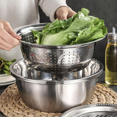 3pcs Stainless Steel Vegetable Cutter Set for Potatoes and Radishes