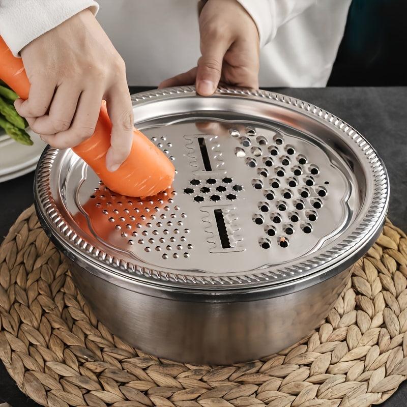 3pcs Stainless Steel Vegetable Cutter Set for Potatoes and Radishes