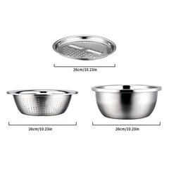 3pcs Stainless Steel Vegetable Cutter Set for Potatoes and Radishes