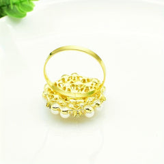 4pcs Pearl Flower Napkin Ring for Wedding and Banquet