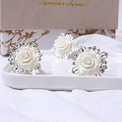 4pcs Rose Napkin Rings for Wedding Thanksgiving Christmas