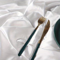 Polyester Table Cover Satin Tablecloth for Dining Wedding Banquet