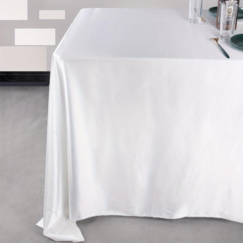 Polyester Table Cover Satin Tablecloth for Dining Wedding Banquet