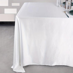 Polyester Table Cover Satin Tablecloth for Dining Wedding Banquet