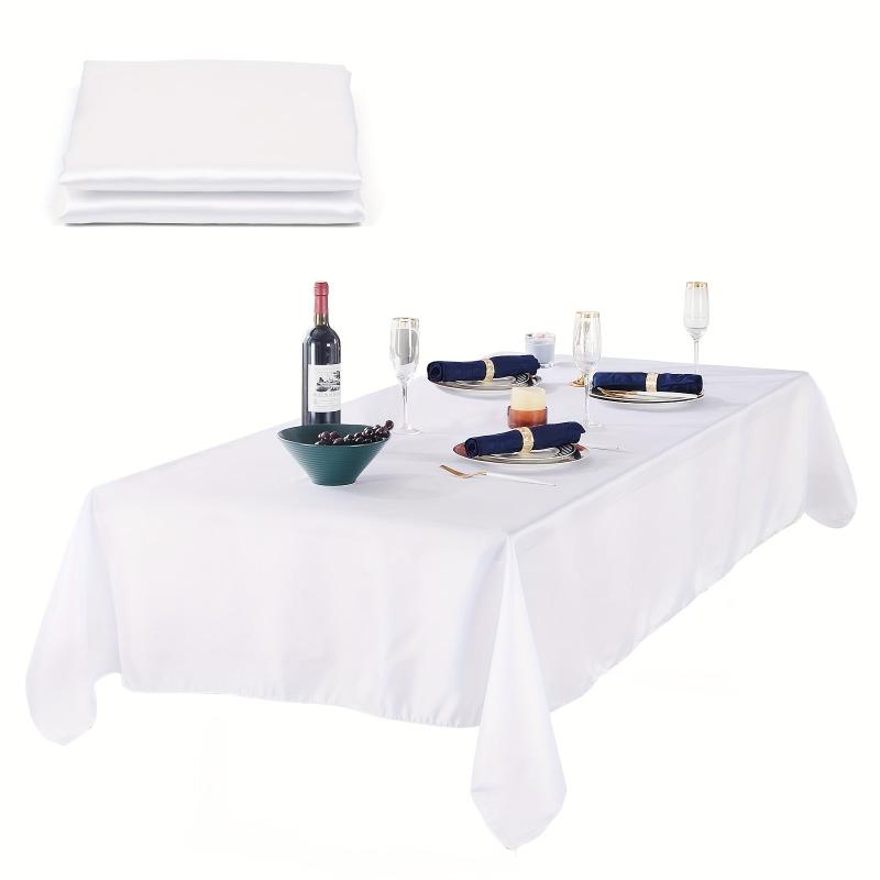 Polyester Table Cover Satin Tablecloth for Dining Wedding Banquet