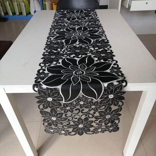 Halloween Table Runner Embroidered Polyester Tablecloth Home Decor