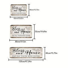 Bless Our Home Vintage Kitchen Rug
